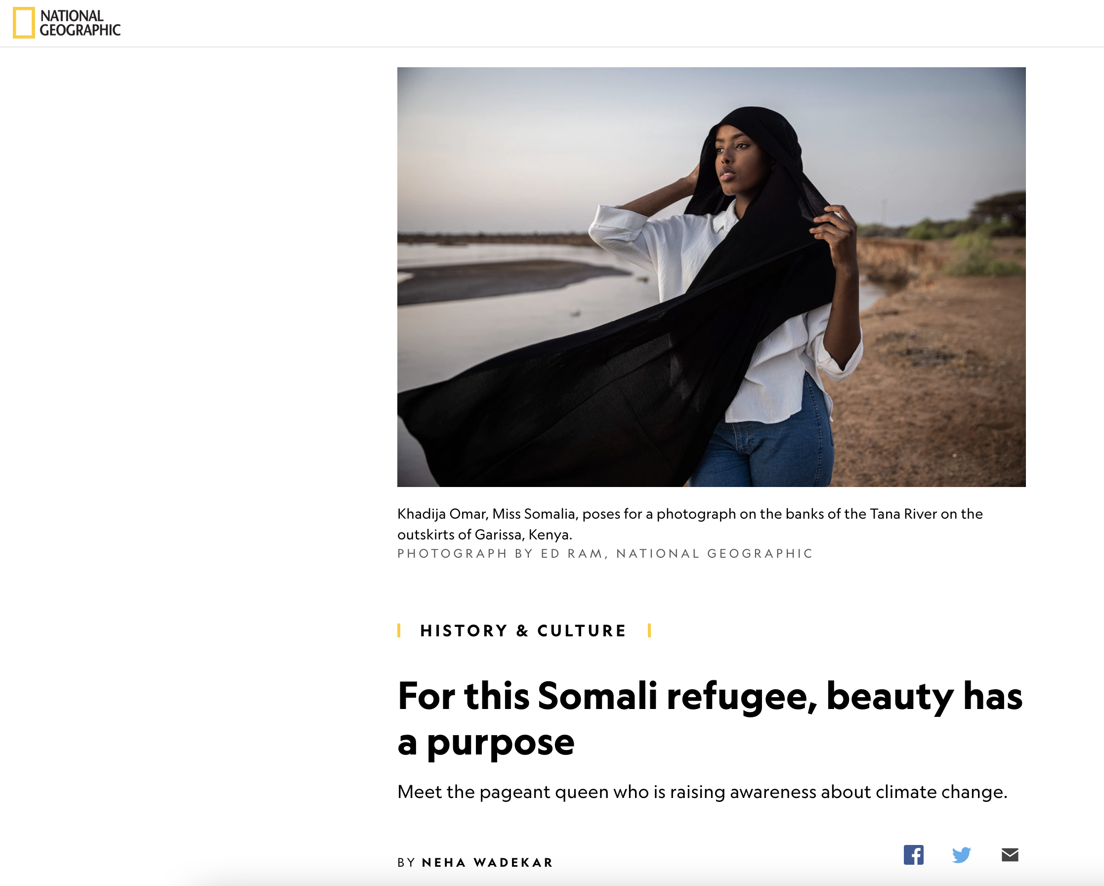 For this Somali refugee, beauty has a purpose – National Geographic (image)