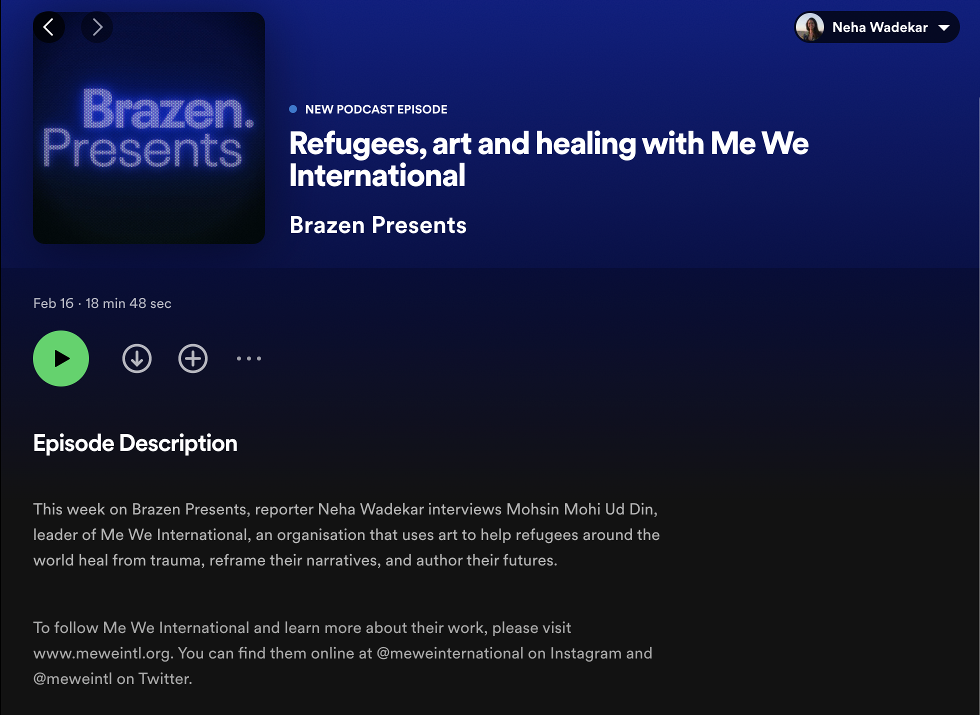 Refugees, art and healing with Me We International – Project Brazen (image)